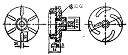 送漿泵葉輪結構示意圖