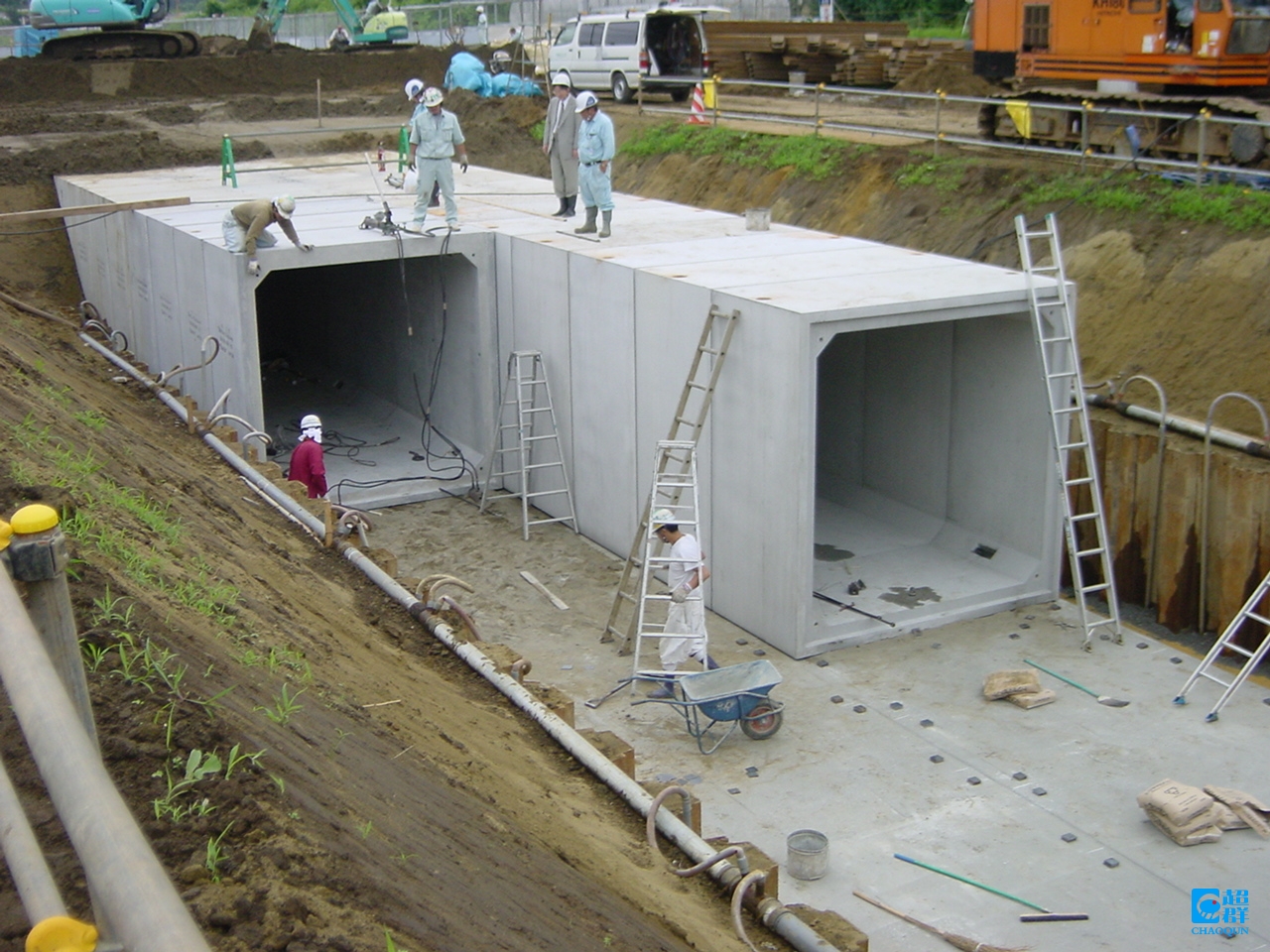 箱涵施工現(xiàn)場