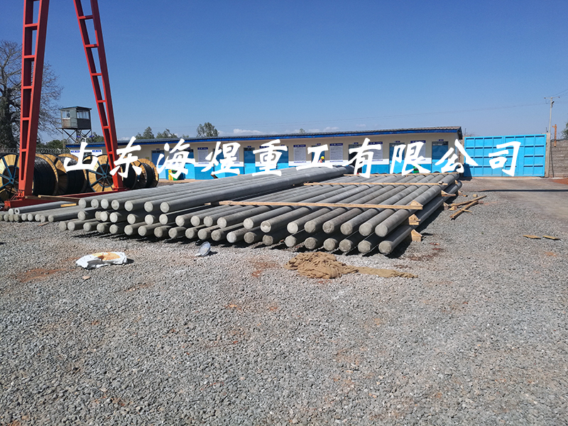 中交機電肯尼亞電桿生產線