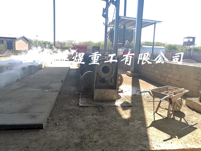 中國路橋肯尼亞電桿生產線