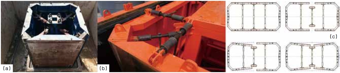 濕法立式成型工藝鋼模及內(nèi)模裝拆方法示意圖