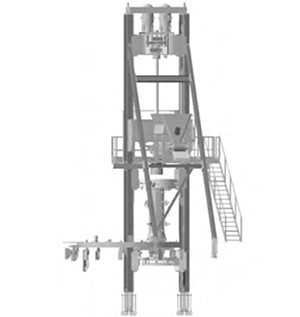 立式徑向擠壓制管機結構示意圖
